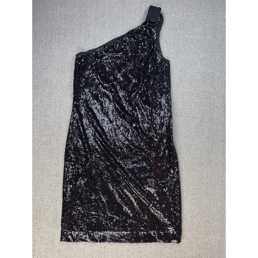 Tory Burch Dress One Shoulder Sequin Mini Cocktail Formal Size Small